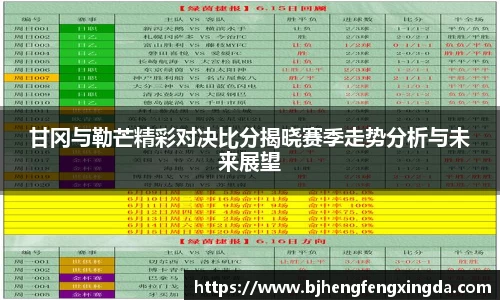 甘冈与勒芒精彩对决比分揭晓赛季走势分析与未来展望